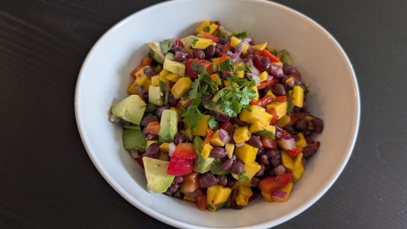 Black Bean Mango Avocado Salsa
