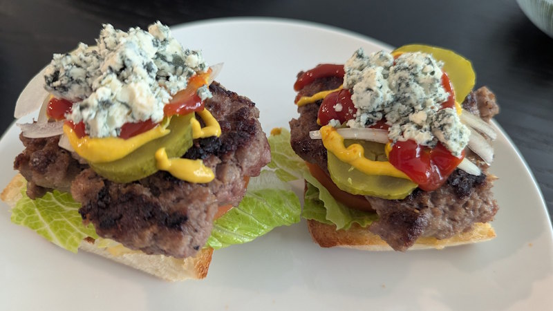 Open Faced Burger
